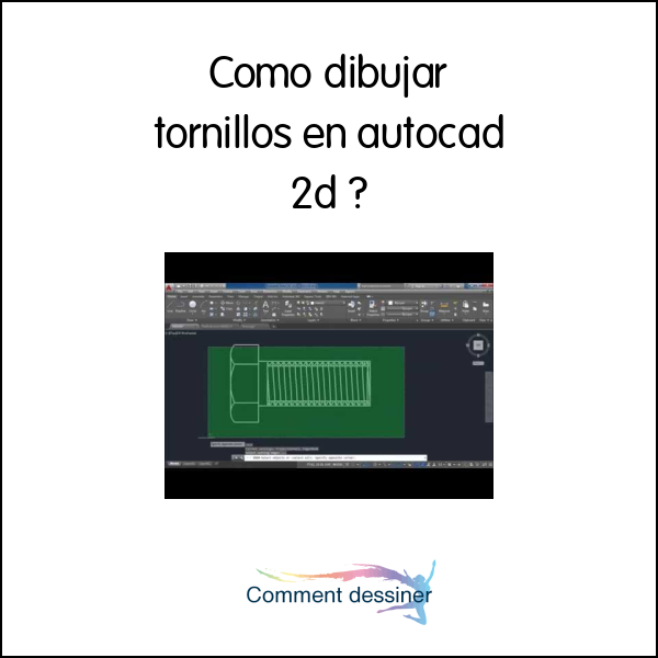 Como dibujar tornillos en autocad 2d